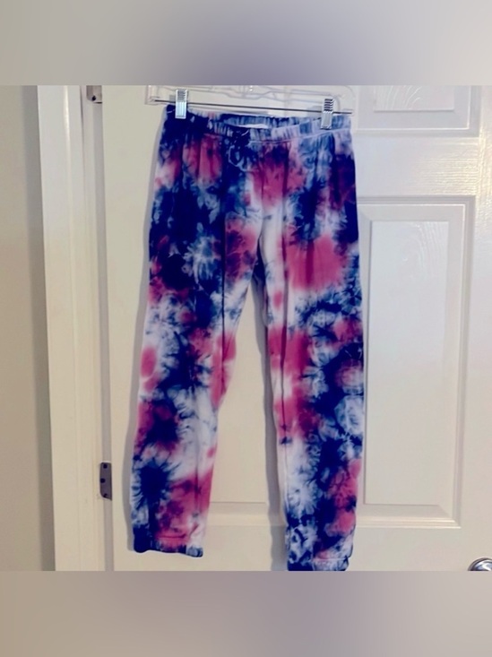 Spiritual Gangster Pants - Spiritual Gangster Tie-Dye Track Pants - Blue and Pink